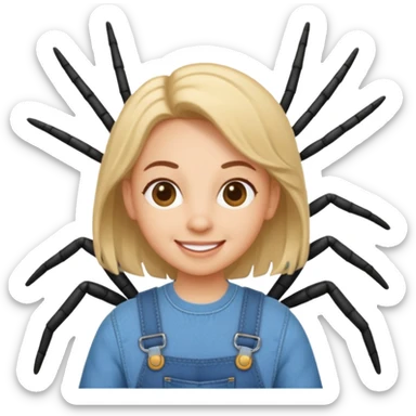 itsy bitsy spider Nursery Rhyme Character sticker