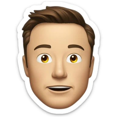 elon musk qui crache du feu sticker