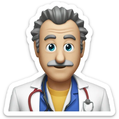 Doctor Eggman face, game Sonic the Hedgehog sticker