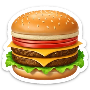 Hamburger sticker