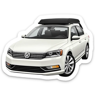 VW Passat b7 black sticker
