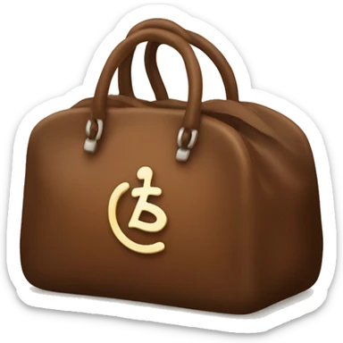 Un ladrón con una bolsa marron con un signo de dieron sticker