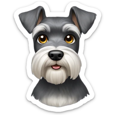 miniature schnauzer sticker