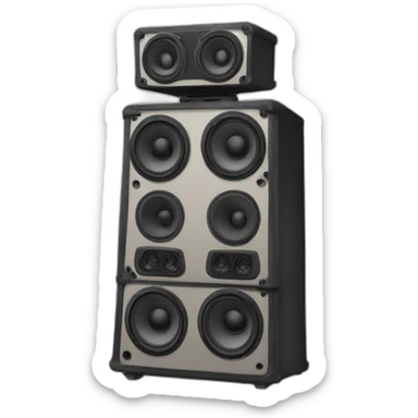 Large rave speakers tower sticker
