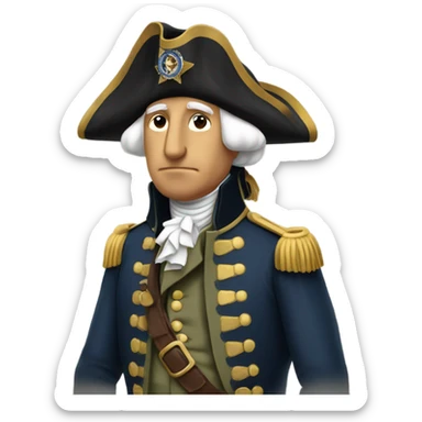 George Washington Smoking a Blunt sticker