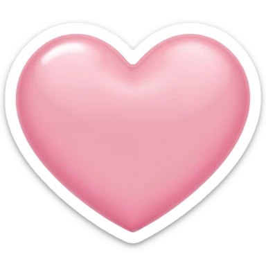 Light pink heart sticker