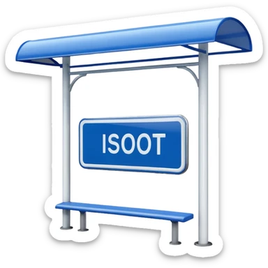 Bus Stop Signboard sticker