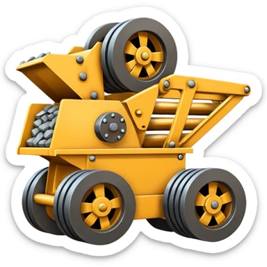 An Emoji of a KPI FT2650 Rock Crusher sticker