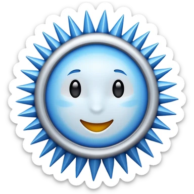 blue tick verification emoji Shape: Circular

Edge: Zigzag / spiky / sunburst / cogwheel sticker