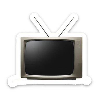 Lg tv with black screen on a beige tv stand sticker