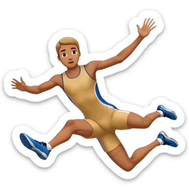 long jump sticker