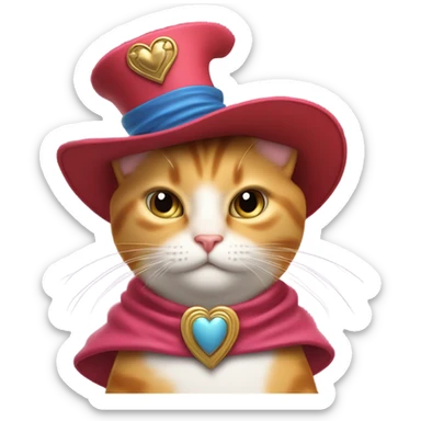 Puss in boots in love sticker