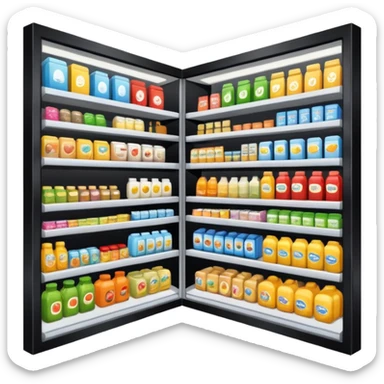 supermarket business sticker