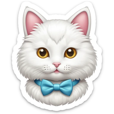 Cat with bow tie sticker