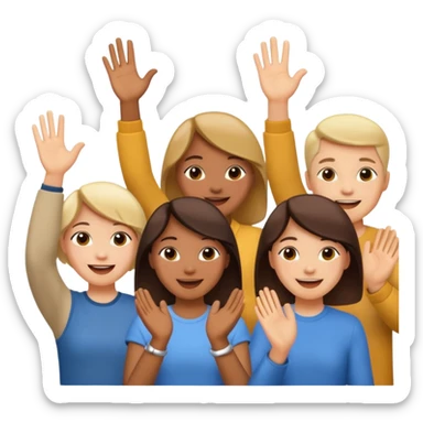 everybody clap your hands sticker