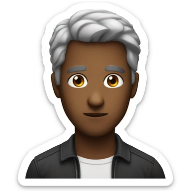 Intense gaze of a man  sticker