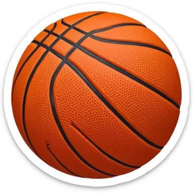 red basketball ball  sticker