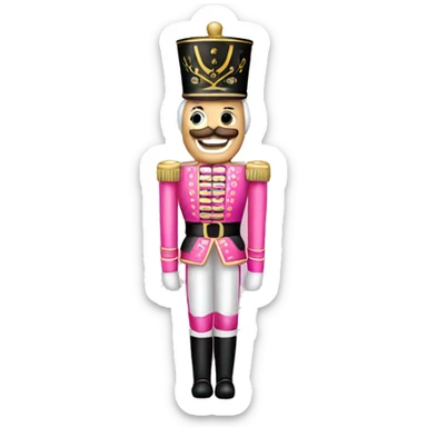 Pink nutcracker  sticker