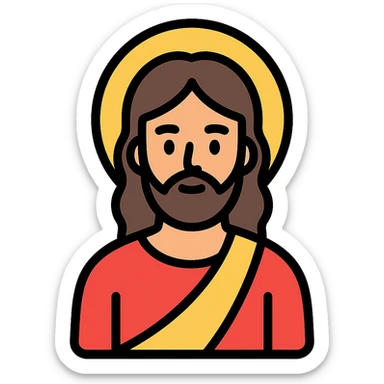 Jesus icon sticker
