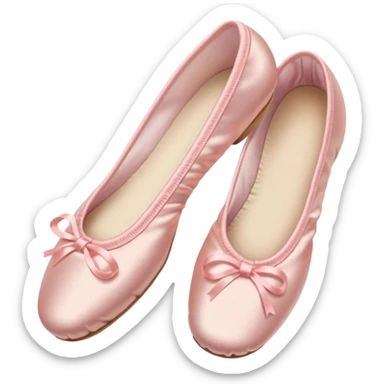 pastel pink ballet shoes sticker