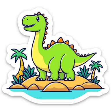 Dinosaur Island  sticker