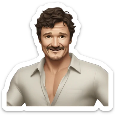 Pedro Pascal bailando sticker
