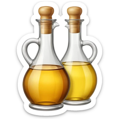 Oil and vinegar bottles  sticker