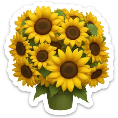 Sunflower bouquet  sticker