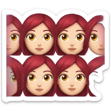 Erza scarlet emoji sticker