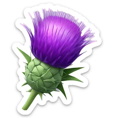 plum Milk thistle sticker