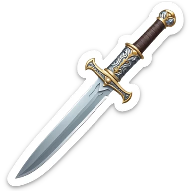 medieval short sword sticker
