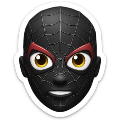 thorned black spider-man sticker