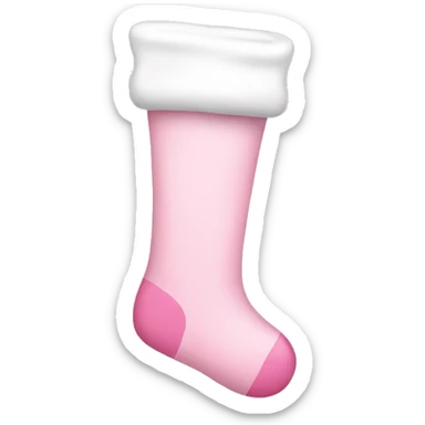 light pink stocking  sticker