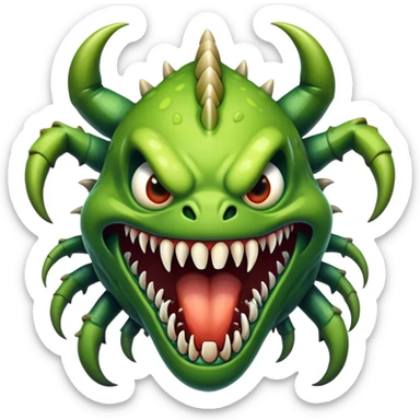 the scariest monster ever sticker