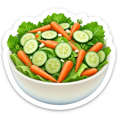 Veggie salad with no tomatoes sticker