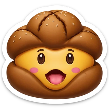 Un caca qui mange un caca sticker