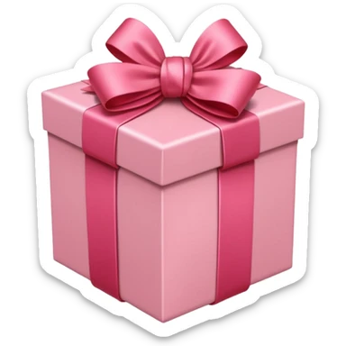 gift box red with pink pale satin bow

 sticker