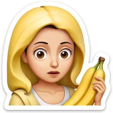 A woman like katayoun riahi hate banana  sticker