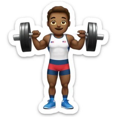 Olympic weightlifter sticker