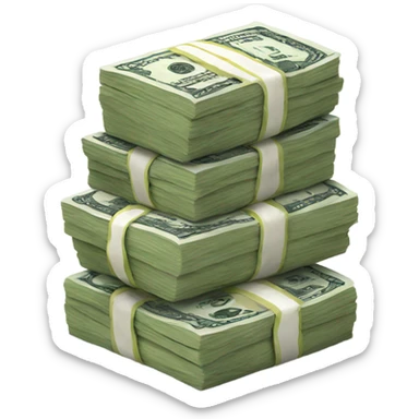 small money stack sticker