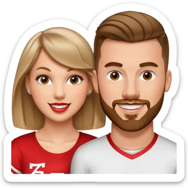 Taylor Swift and Travis kelce sticker