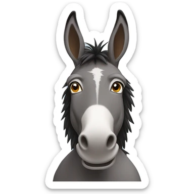 Dominic the donkey sticker