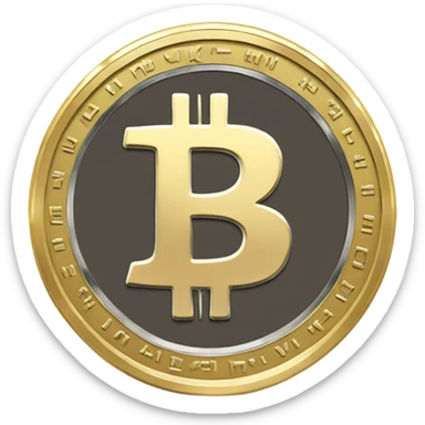 Bitcoin coin sticker