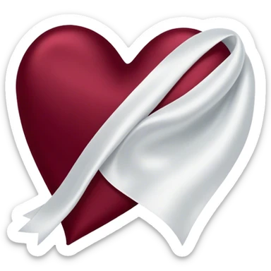 Love burgundy  sticker