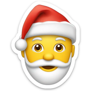 festive-santa-hat-letter sticker