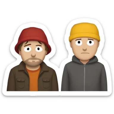 Cartman and Kenny  sticker