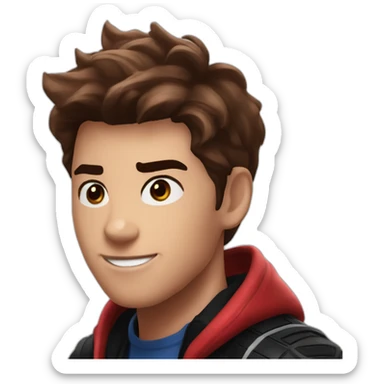 Miles morales frappe peter parker sticker