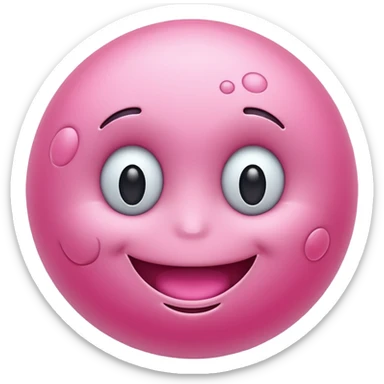 bacteria happy face sticker