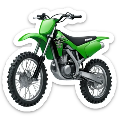 Kawasaki dirt bike sticker