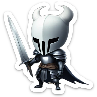 The knight of hollow knight sticker